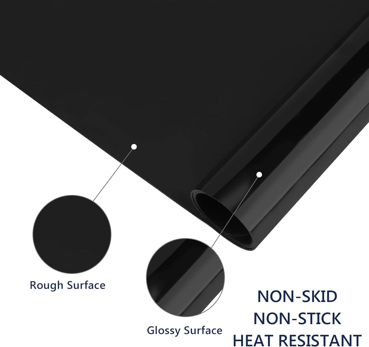 Gartful 2 Pack Silicone Crafting Mats, 15.7" x 11.8" Silicone Mat for Crafts, Large Heat Resistant Sheet for Jewelry Casting, Epoxy Resin, Painting, Counter Table Protector, Placemat, Nonstick, Black