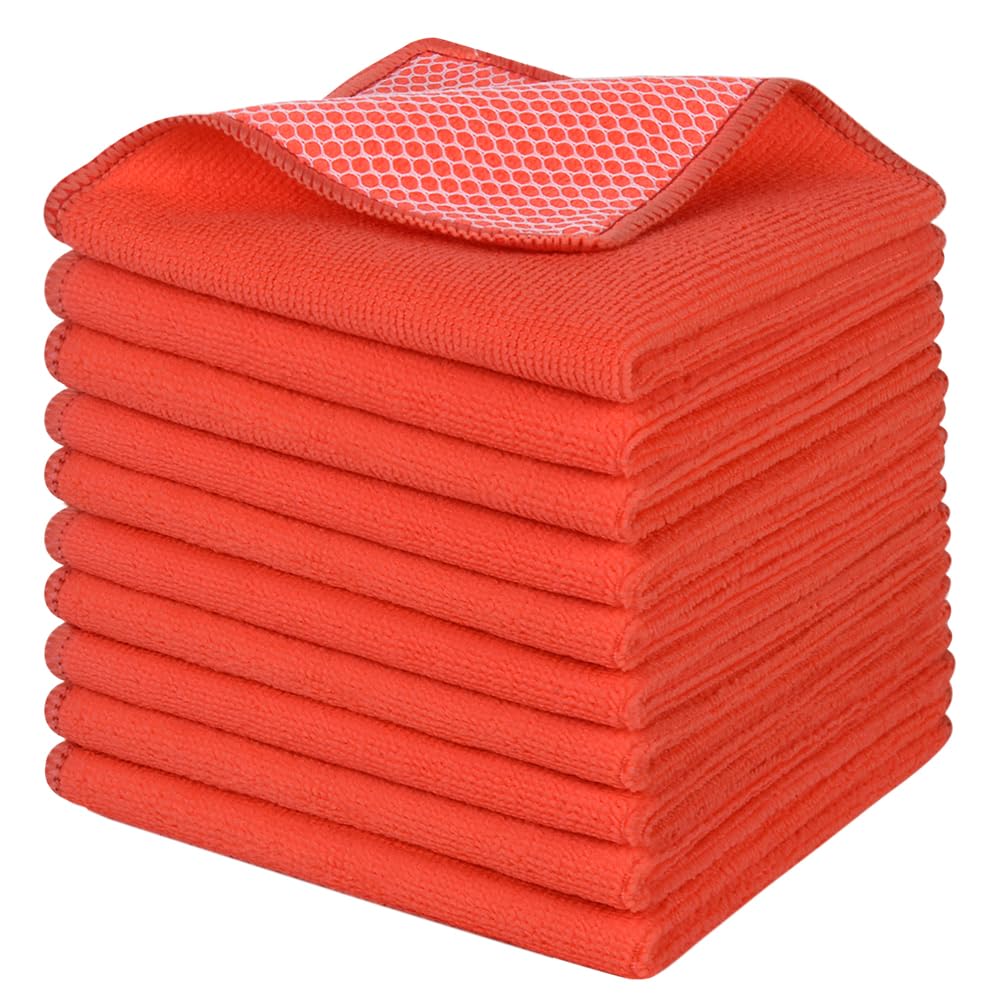 SINLAND Dish Cloth for Washing Dishes Kitchen Washcloth Cleaning Cloth