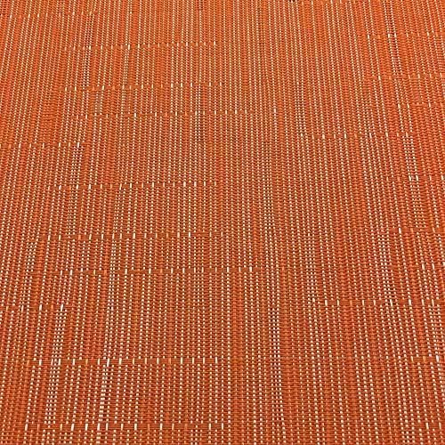 WAZAIGUR Placemats Set of 4 for Dining Table, 17.7" x 11.8", Orange