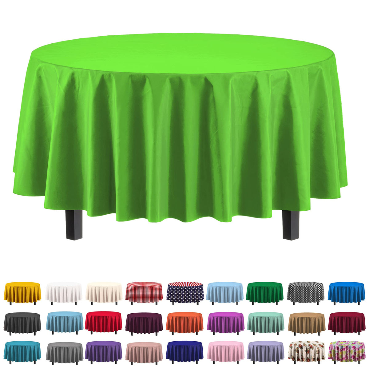 Exquisite Ivory Plastic Table Cloth Disposable 6 Pack - 54 x 108 Inch Rectangle Tablecloth for 6 Foot Tables - Waterproof Table Cover for Party Wedding Birthday Graduation BBQ Catering
