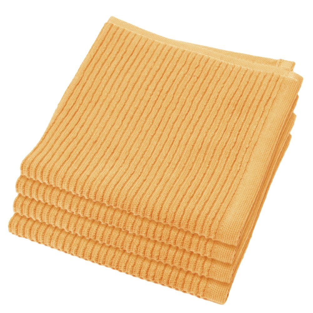 Now Designs Ripple Kitchen Dishcloth, Set of 4, White