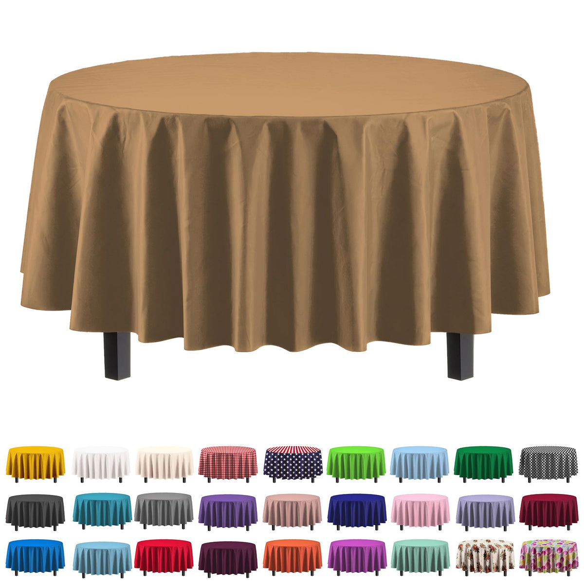 Exquisite Ivory Plastic Table Cloth Disposable 6 Pack - 54 x 108 Inch Rectangle Tablecloth for 6 Foot Tables - Waterproof Table Cover for Party Wedding Birthday Graduation BBQ Catering