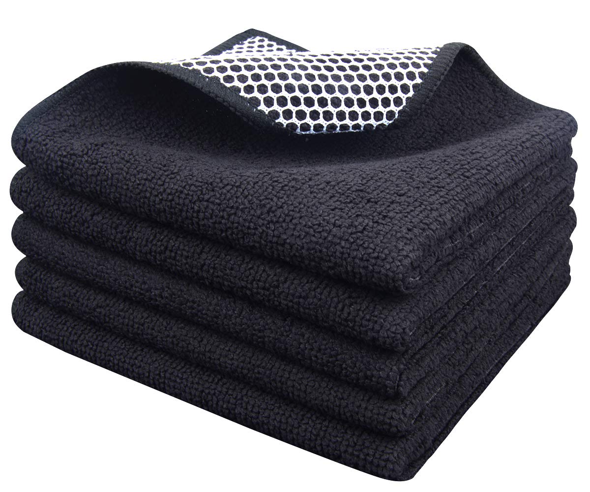 SINLAND Dish Cloth for Washing Dishes Kitchen Washcloth Cleaning Cloth