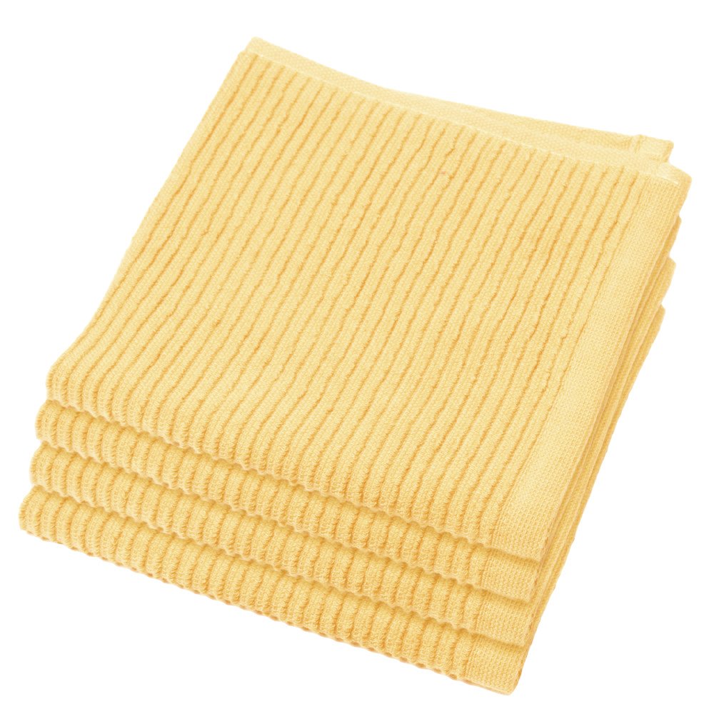 Now Designs Ripple Kitchen Dishcloth, Set of 4, White