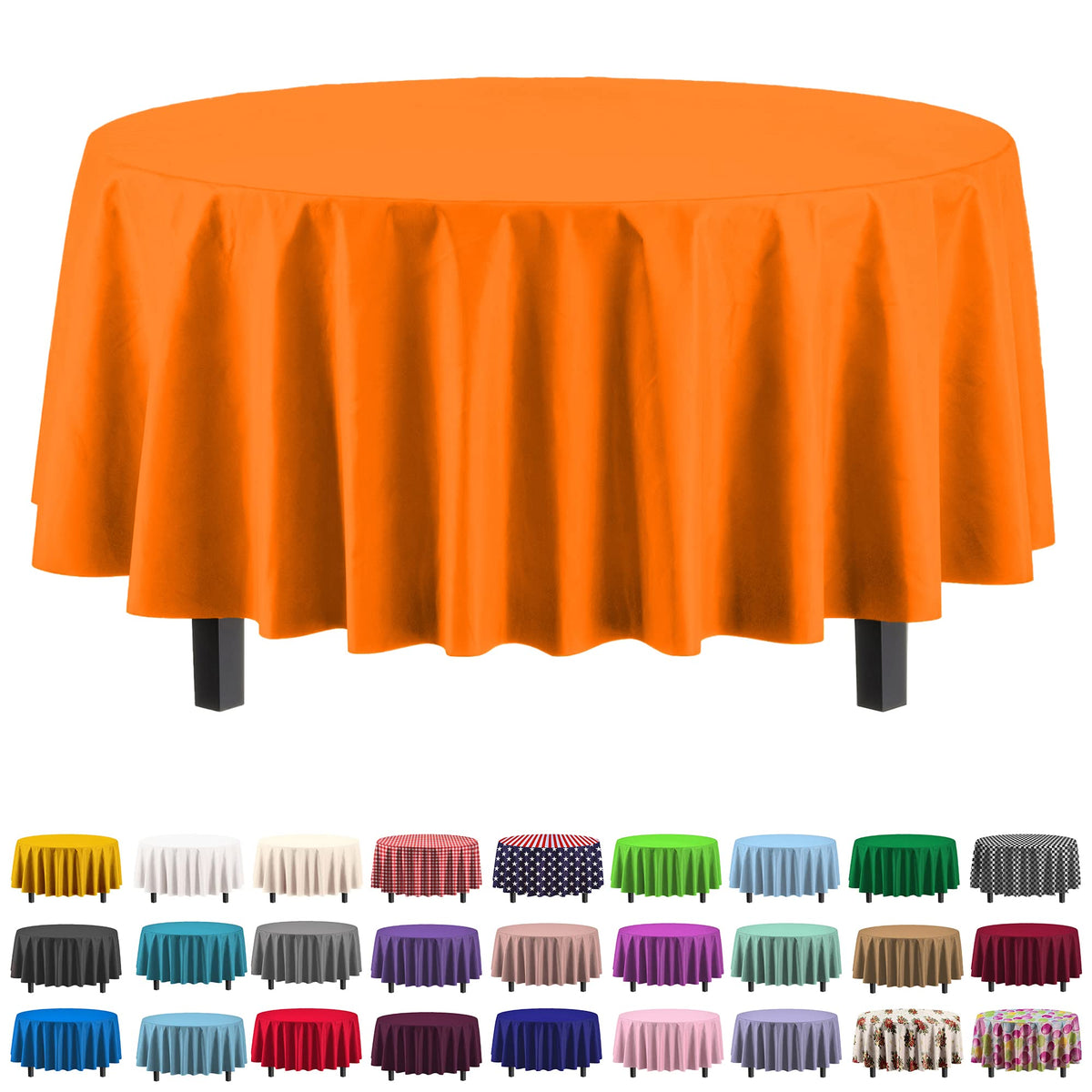 Exquisite Ivory Plastic Table Cloth Disposable 6 Pack - 54 x 108 Inch Rectangle Tablecloth for 6 Foot Tables - Waterproof Table Cover for Party Wedding Birthday Graduation BBQ Catering