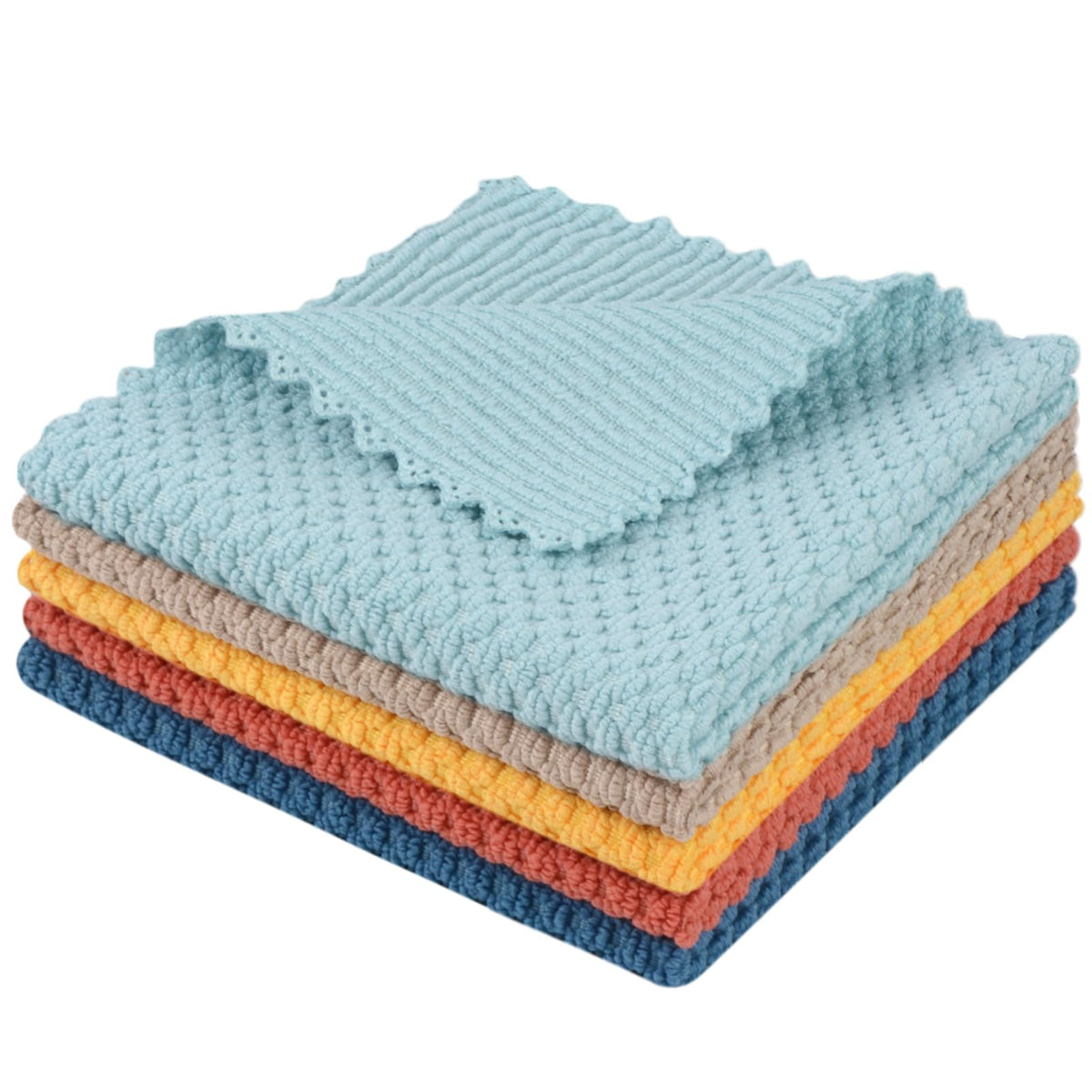 SINLAND Dish Cloth for Washing Dishes Kitchen Washcloth Cleaning Cloth