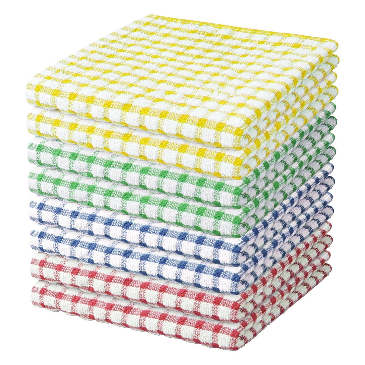Nialnant 8 Pcs Kitchen Dish Rags,100% Cotton Soft Absorbent