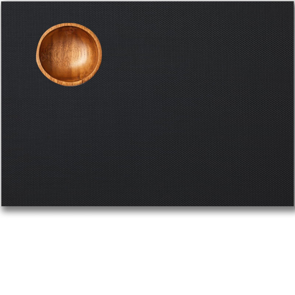 Placemats Set of 4 - Easy Clean Woven Vinyl Placemats for Dining Table, Indoor/Outdoor Place Mats, Washable PVC Table Mats(Caramel)