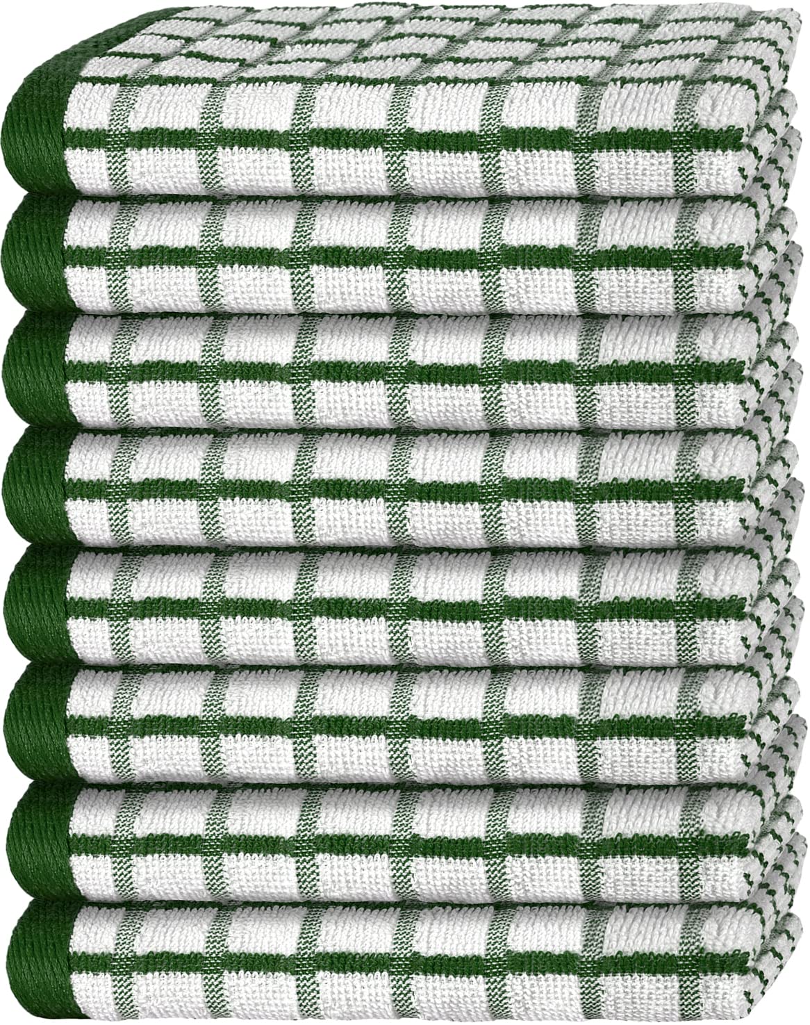 Premium Dish Towels for Kitchen, 8 Pack, 16x26 - Thick 410 GSM, Multicolor