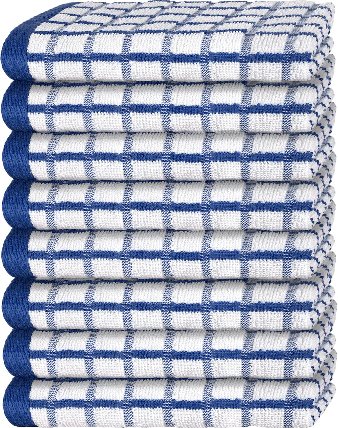 Premium Dish Towels for Kitchen, 8 Pack, 16x26 - Thick 410 GSM, Multicolor