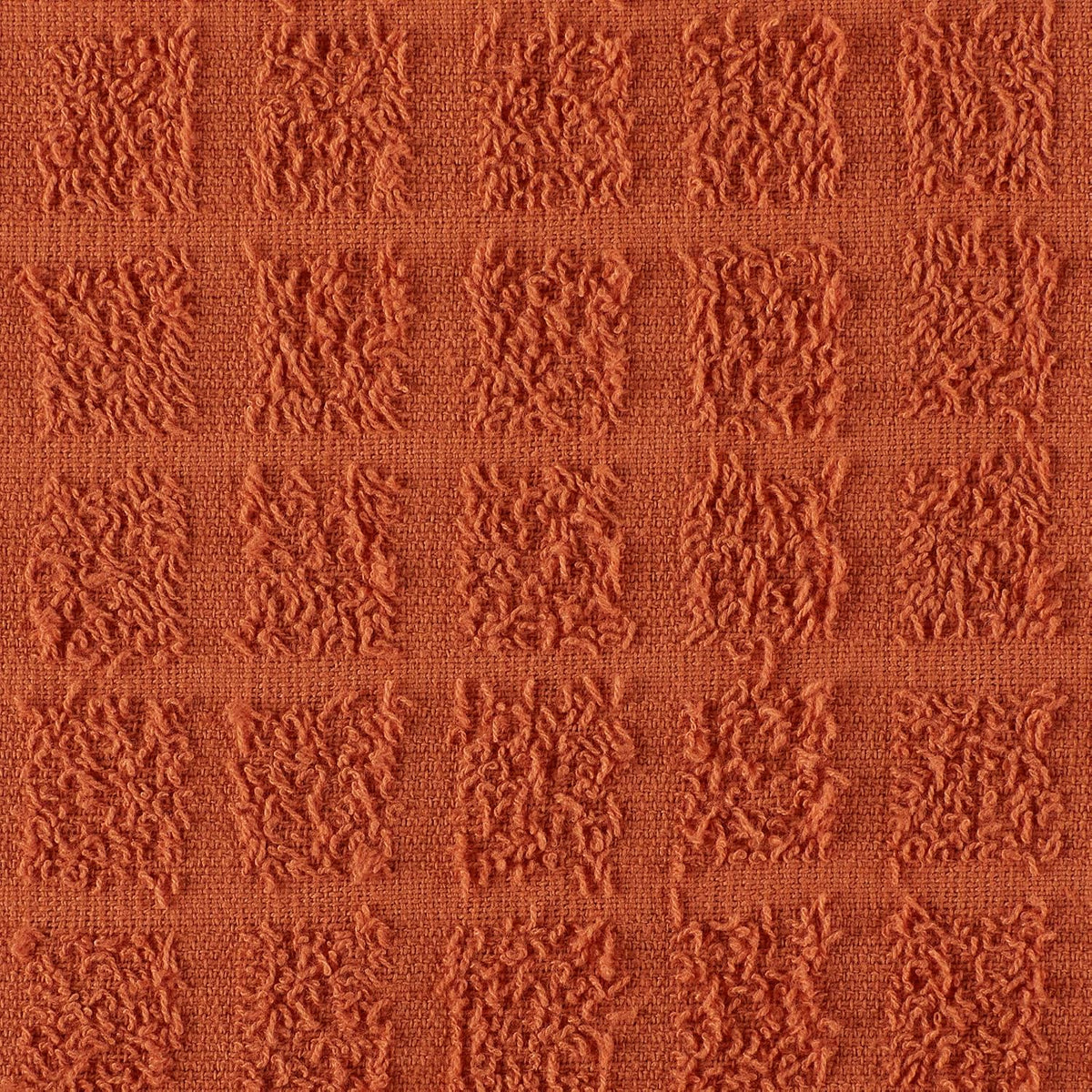DII Basic Terry Collection Solid Windowpane Dishcloth Set, 12x12, Spice, 6 Piece