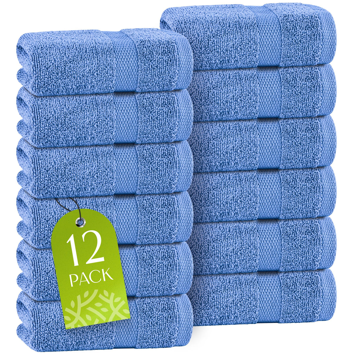 Premium Dish Towels for Kitchen, 8 Pack, 16x26 - Thick 410 GSM, Multicolor