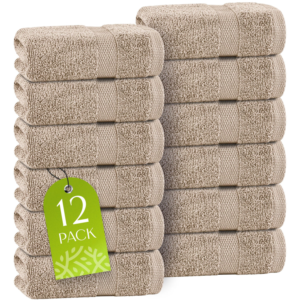 Premium Dish Towels for Kitchen, 8 Pack, 16x26 - Thick 410 GSM, Multicolor