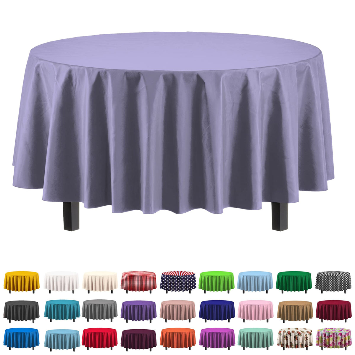 Exquisite Ivory Plastic Table Cloth Disposable 6 Pack - 54 x 108 Inch Rectangle Tablecloth for 6 Foot Tables - Waterproof Table Cover for Party Wedding Birthday Graduation BBQ Catering