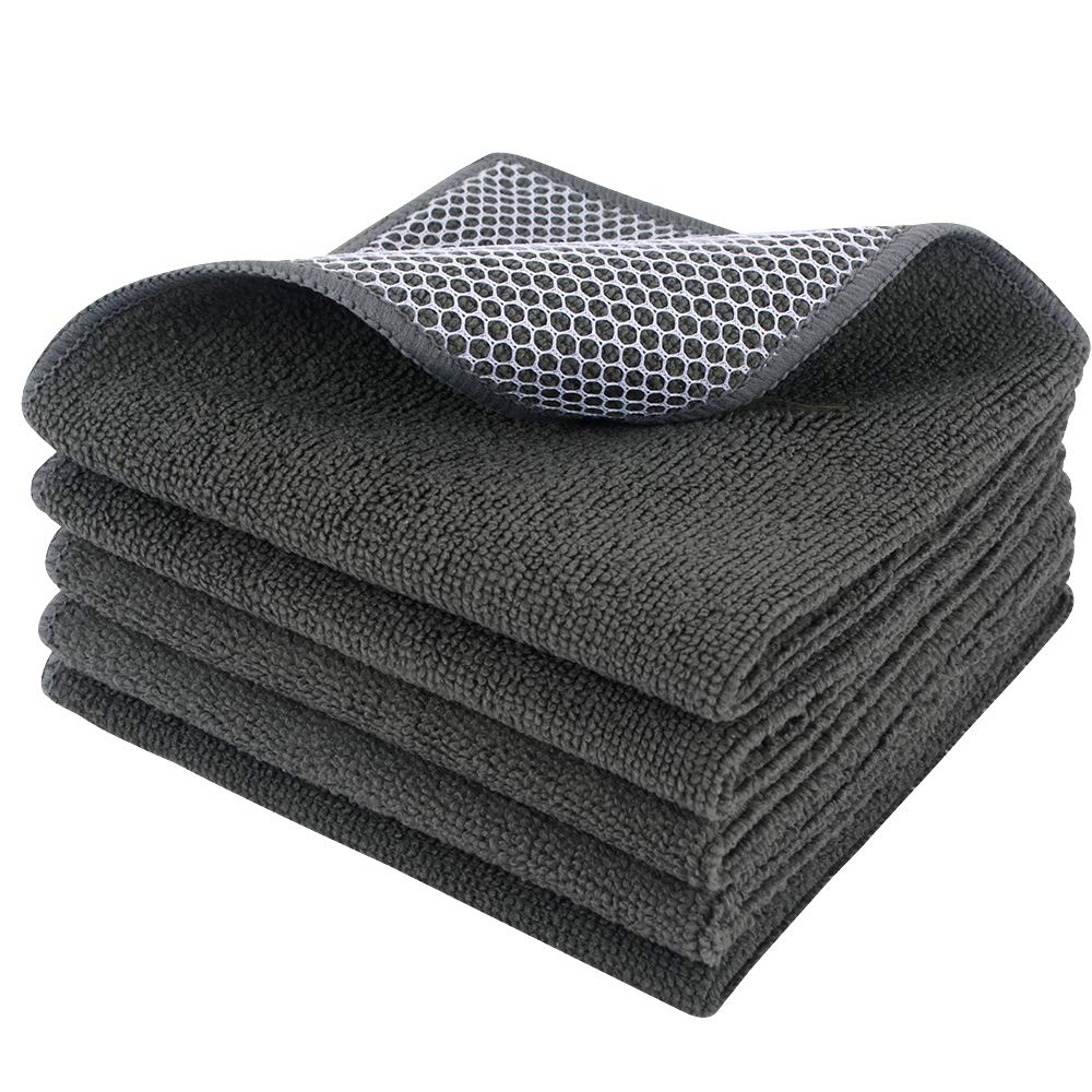 SINLAND Dish Cloth for Washing Dishes Kitchen Washcloth Cleaning Cloth