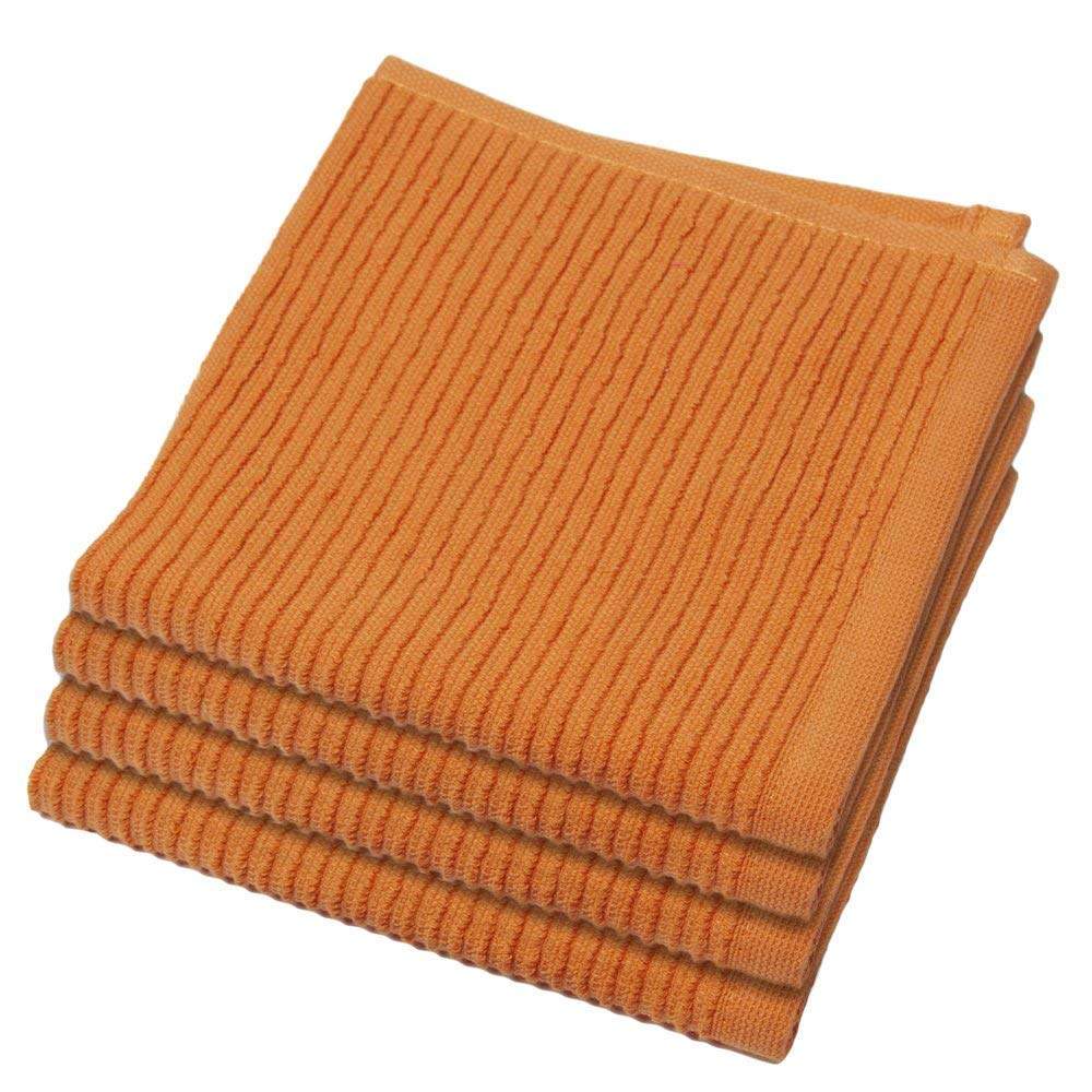 Now Designs Ripple Kitchen Dishcloth, Set of 4, White