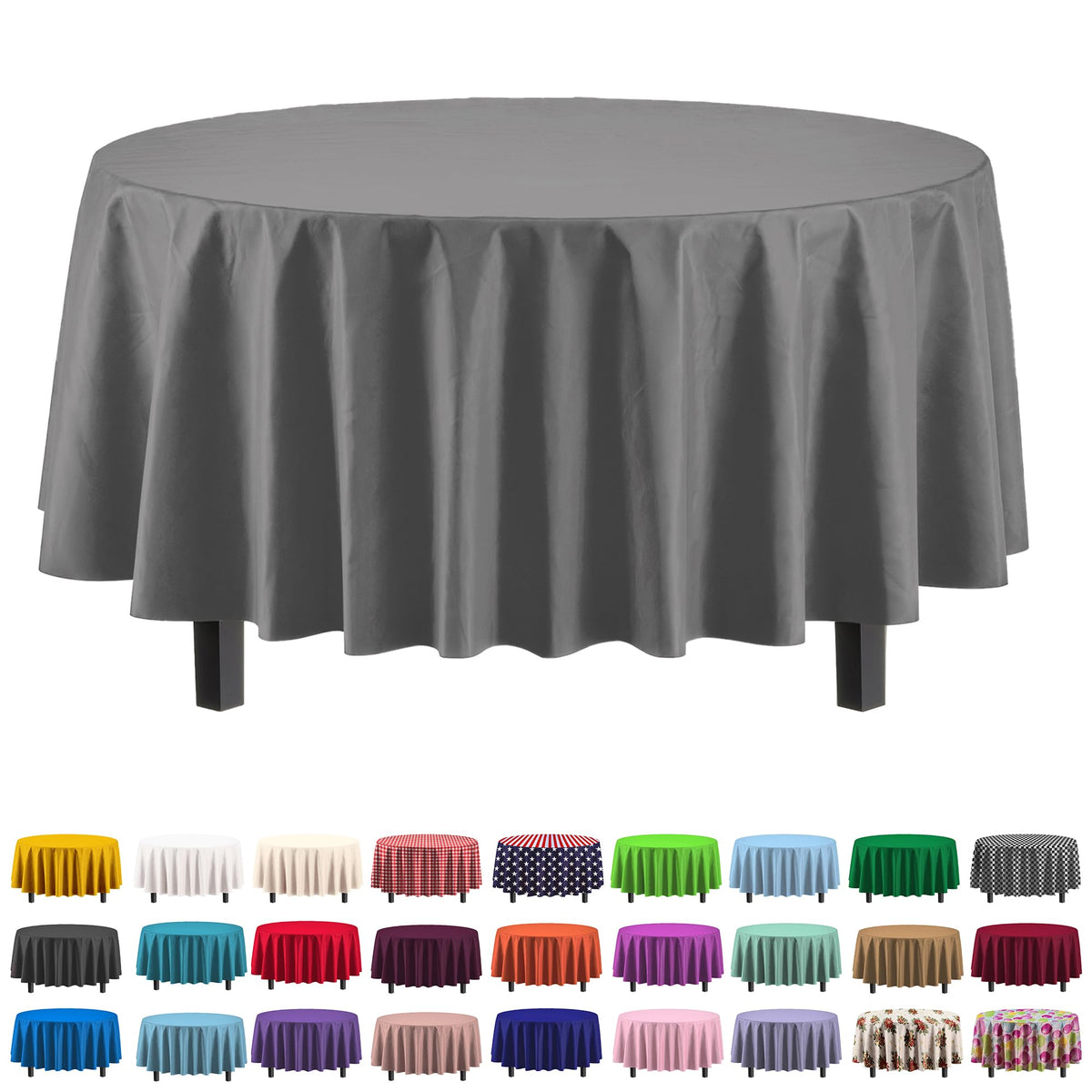 Exquisite Ivory Plastic Table Cloth Disposable 6 Pack - 54 x 108 Inch Rectangle Tablecloth for 6 Foot Tables - Waterproof Table Cover for Party Wedding Birthday Graduation BBQ Catering