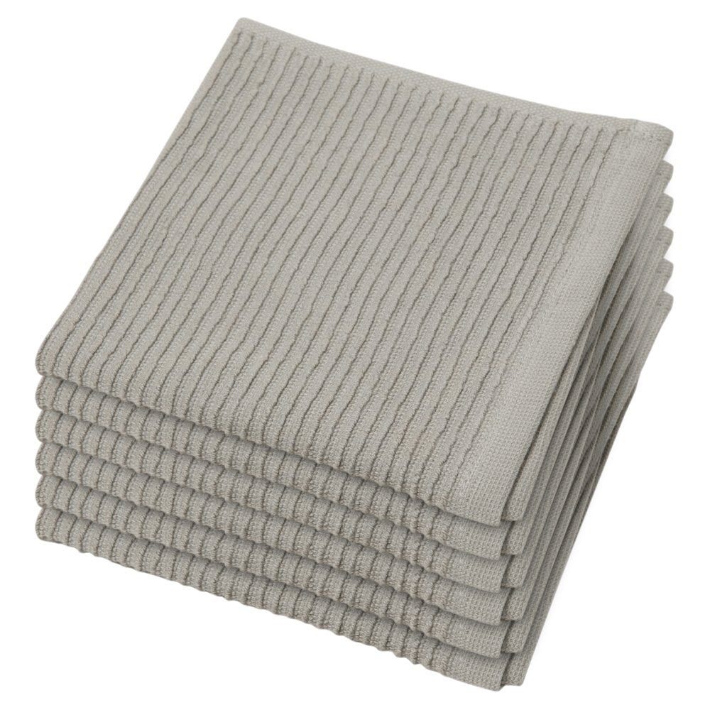 Now Designs Ripple Kitchen Dishcloth, Set of 4, White