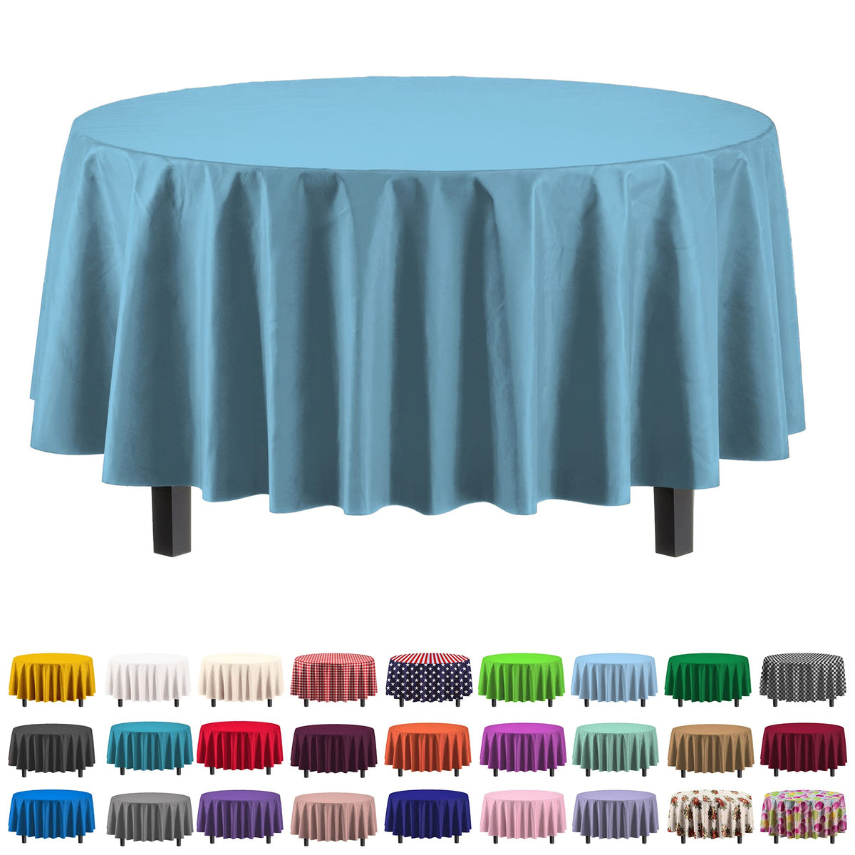 Exquisite Ivory Plastic Table Cloth Disposable 6 Pack - 54 x 108 Inch Rectangle Tablecloth for 6 Foot Tables - Waterproof Table Cover for Party Wedding Birthday Graduation BBQ Catering