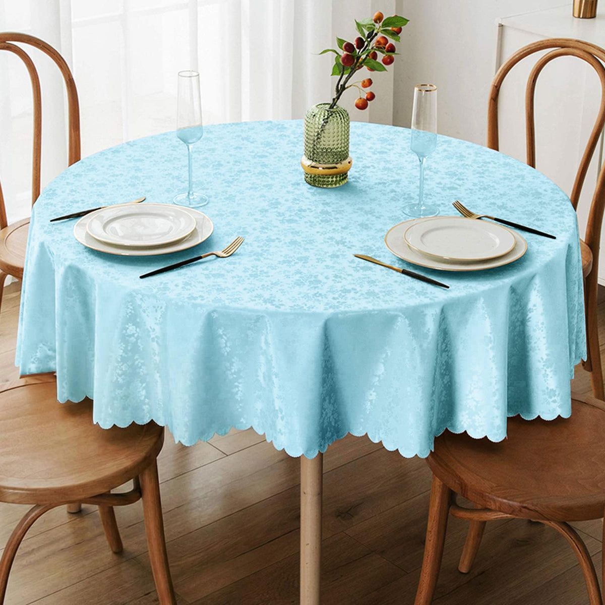 Smiry Rectangle Waterproof Heavy Duty Vinyl Tablecloths, 60 x 84 Inch