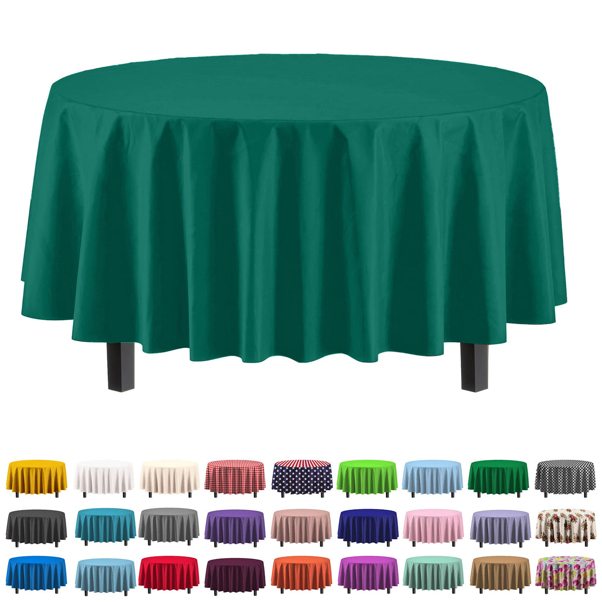 Exquisite Ivory Plastic Table Cloth Disposable 6 Pack - 54 x 108 Inch Rectangle Tablecloth for 6 Foot Tables - Waterproof Table Cover for Party Wedding Birthday Graduation BBQ Catering