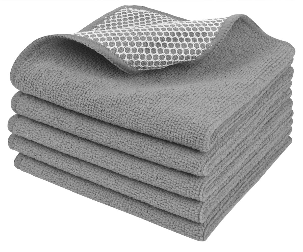 SINLAND Dish Cloth for Washing Dishes Kitchen Washcloth Cleaning Cloth
