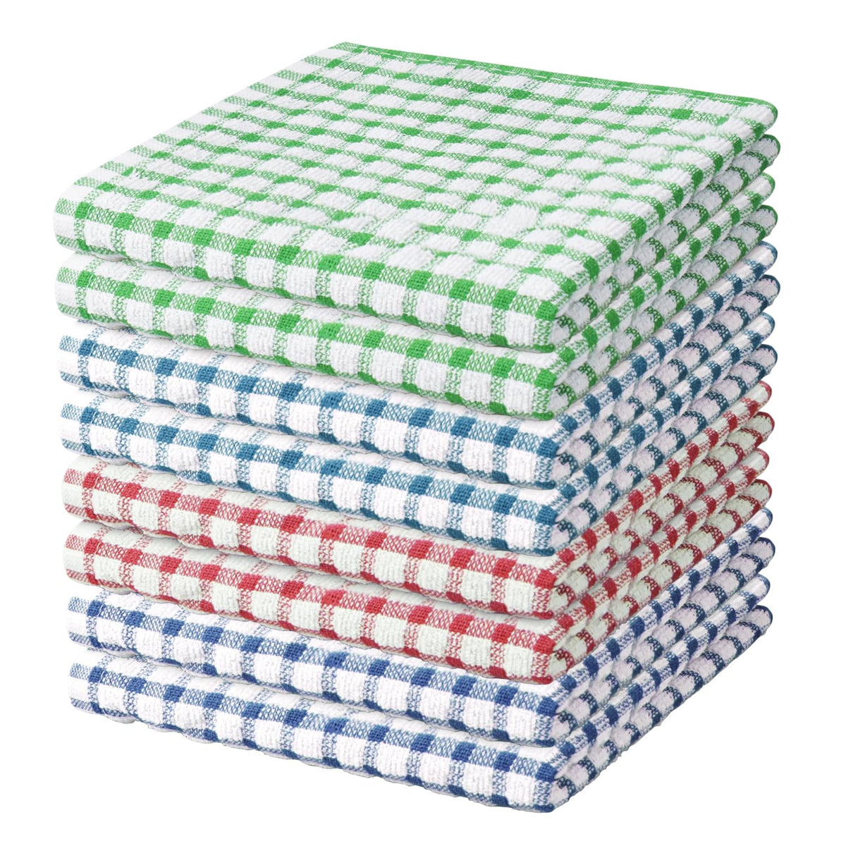 Nialnant 8 Pcs Kitchen Dish Rags,100% Cotton Soft Absorbent