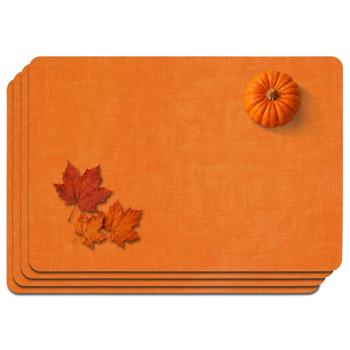 Maxpearl Faux Leather Placemats Set of 6, Easy to Clean, Grey