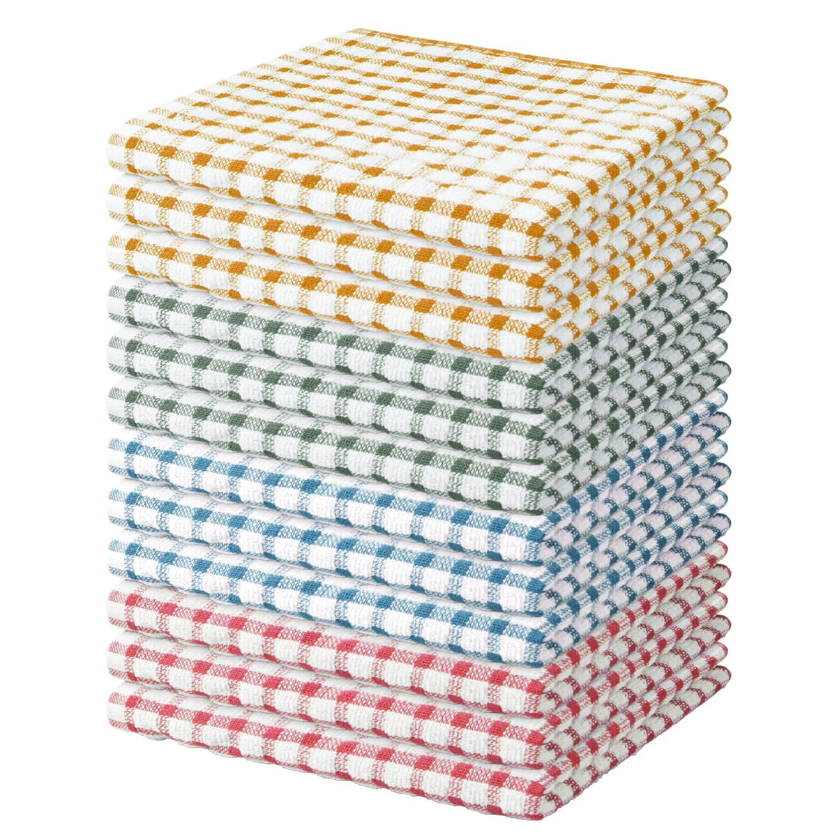 Nialnant 8 Pcs Kitchen Dish Rags,100% Cotton Soft Absorbent