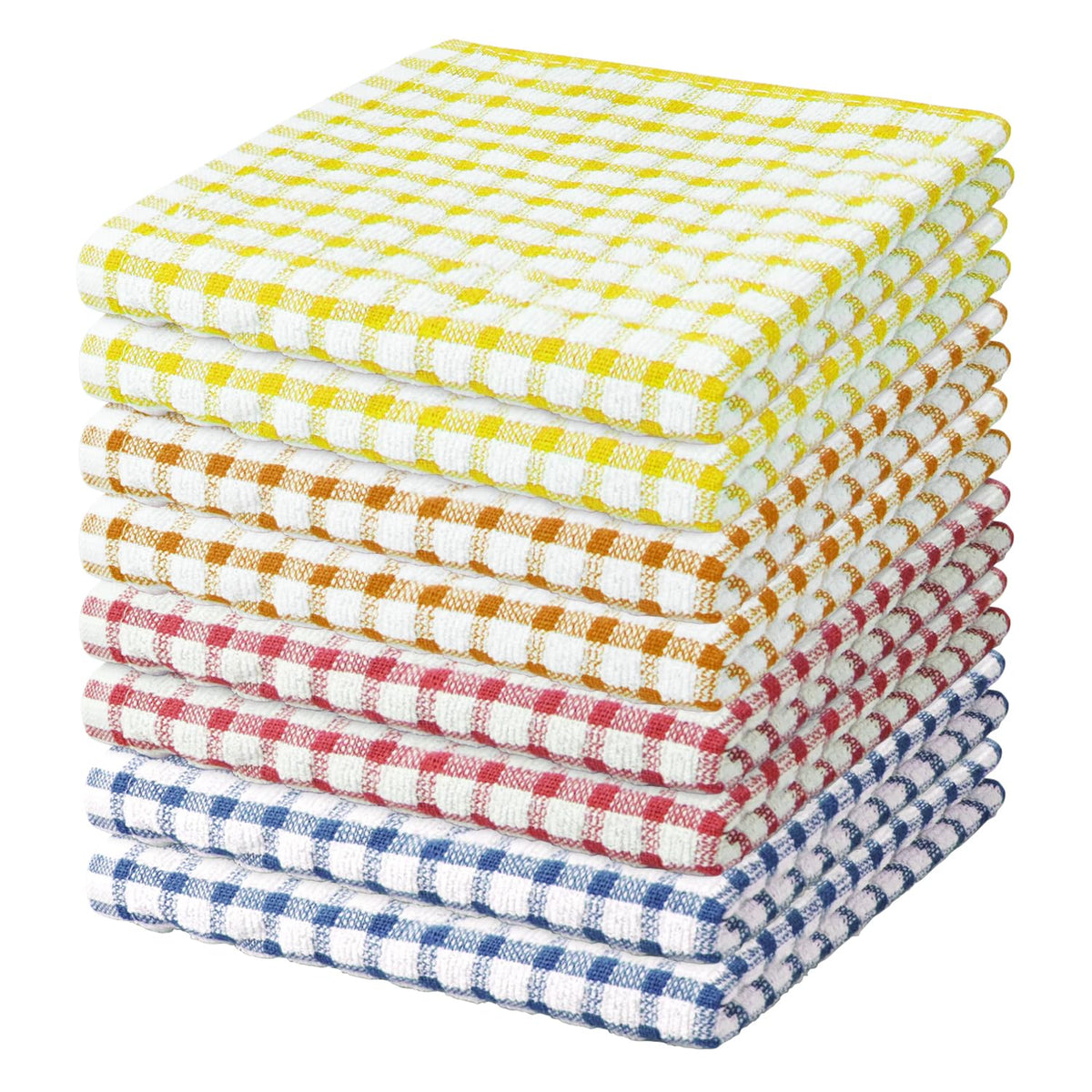 Nialnant 8 Pcs Kitchen Dish Rags,100% Cotton Soft Absorbent