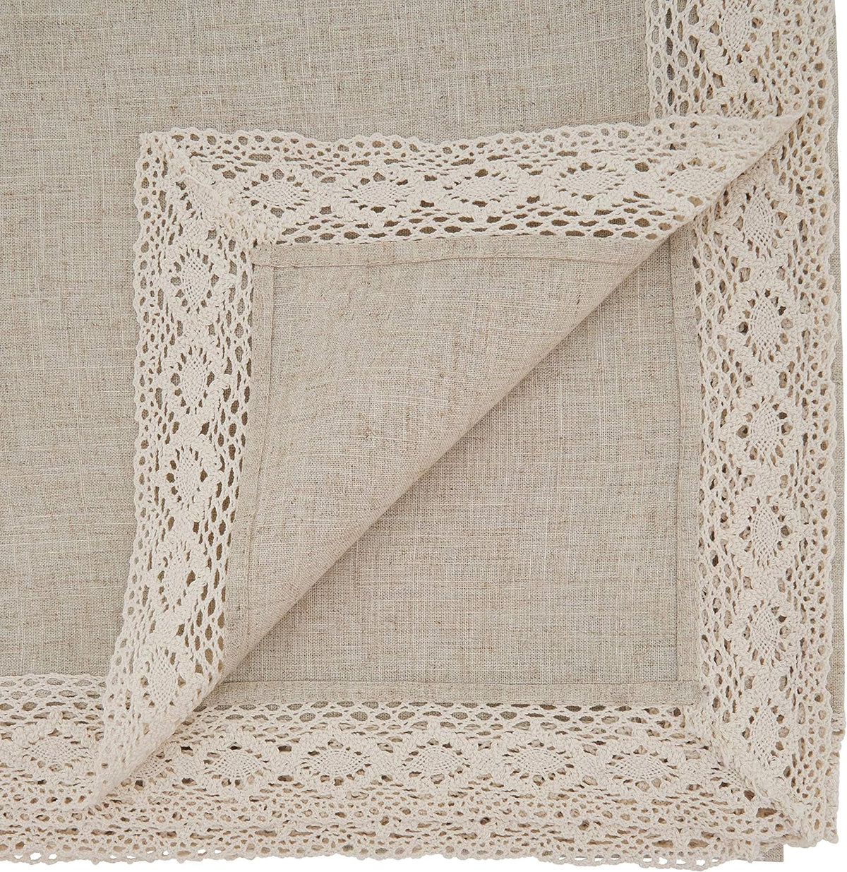 SARO LIFESTYLE 931 Tablecloth Natural 70" X 140" Oblong, Sold Per 1 PC