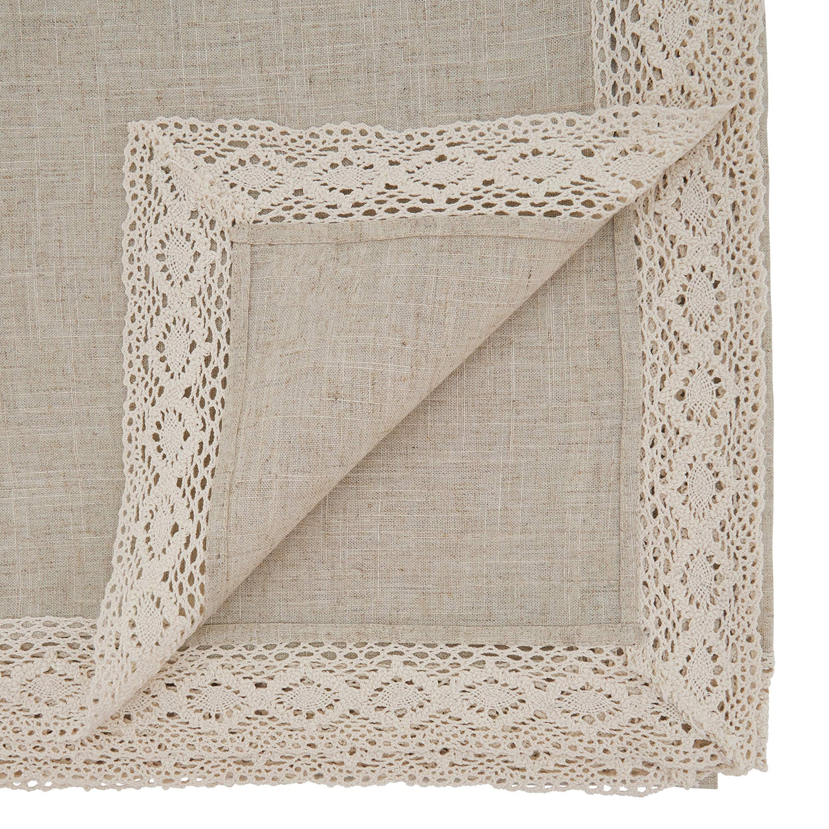 SARO LIFESTYLE 931 Tablecloth Natural 70" X 140" Oblong, Sold Per 1 PC